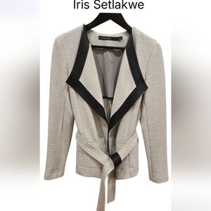 NWOT Iris Setlakwe Women's Blazer with Black Trim Sz 8 Us